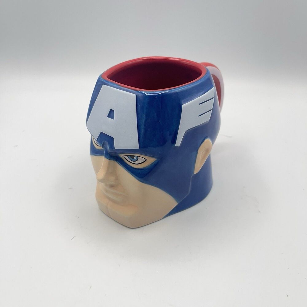 Disney Marvel Avengers Captain America Shield 3D Sculpted Coffee Mug 14oz